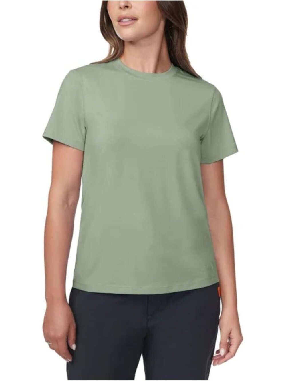 Merrell Women Short Sleeve Moisture Wicking Active Tee Shirt Green Small New NWT
